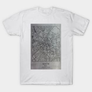 Moscow, Russia, city map T-Shirt